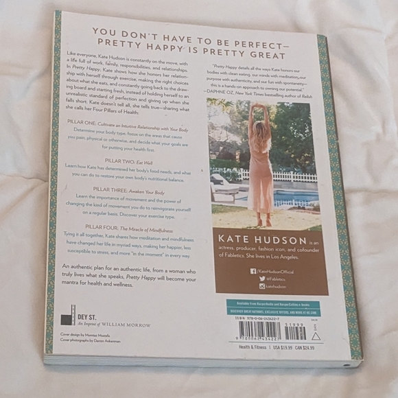 Pretty Happy Healthy Ways to Love Your Body by Kate Hudson - Picture 2 of 2